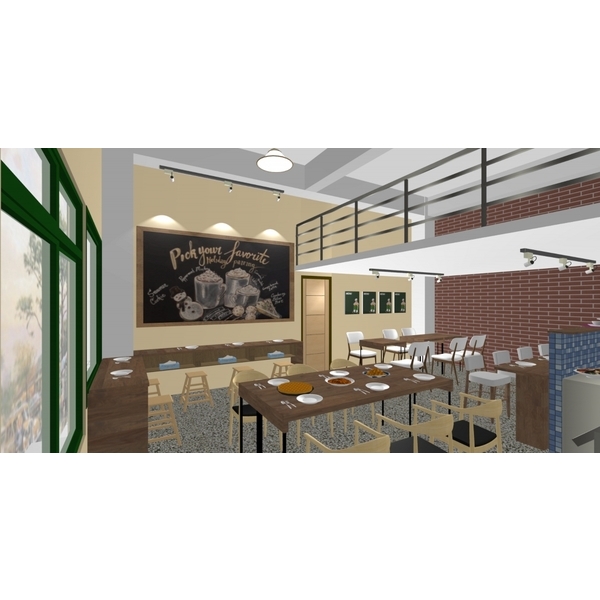 餐廳規劃3D圖 餐廳規劃3D圖