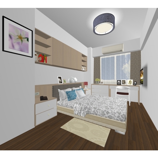 臥房設計3D圖 臥房設計3D圖