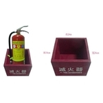 滅火器放置盒-單入木製-保家消防器材行