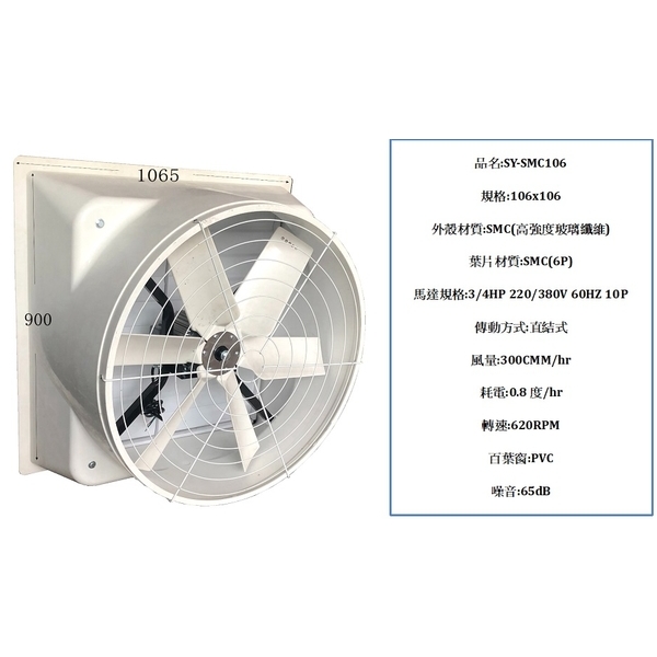 SMC106C負壓排風扇