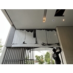 機車道格柵自動門+包板