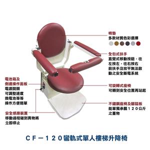 單人樓梯升降椅_各部位介紹-騰城科技有限公司