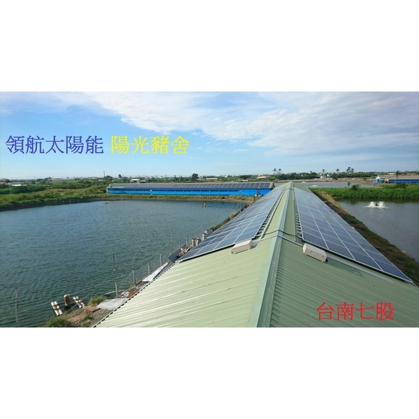 台南七股99 KW  養豬場鐵皮屋屋頂太陽光電系統(鋪設太陽