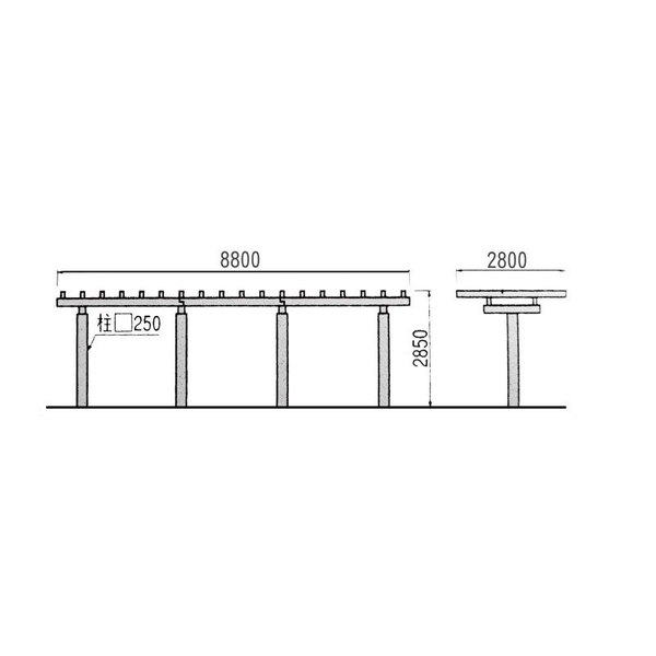 淺仿木方格花架-三榮建材工業股份有限公司