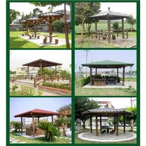 預鑄RC仿木系列-仿木涼亭-三榮建材工業股份有限公司