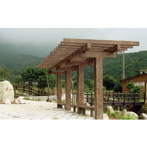 淺仿木方格花架-三榮建材工業股份有限公司