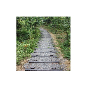 枕木碎石填充戶外步道-三榮建材工業股份有限公司