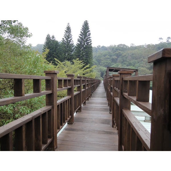 南方松棧道、欄杆 南方松棧道、欄杆