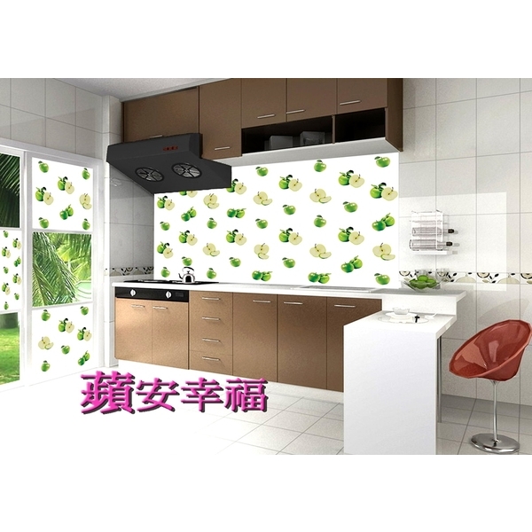 噴水就黏 無膠式廚房防污防水快速壁貼組 6入組青蘋綠-威翰有限公司