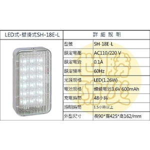 壁掛式LED燈-世勝防災設備工程有限公司