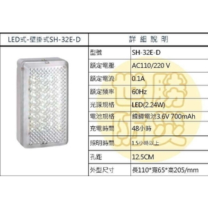 壁掛式LED燈-世勝防災設備工程有限公司