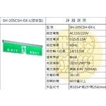 超薄加大型緊急出口燈-世勝防災設備工程有限公司