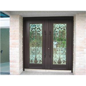 花開富貴鍛造門組-金世興門窗行