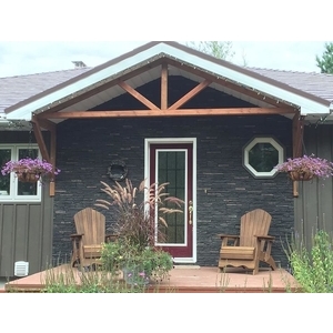 仿石材別墅外牆案例,阻隔紫外線 隔熱 耐風化,戶外牆材好幫手-美綠裝飾建材有限公司