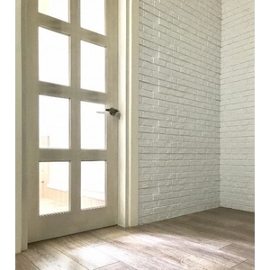 典雅舒適的白色文化磚,輕裝潢 輕改造,無須泥做,乾淨施工-美綠裝飾建材有限公司