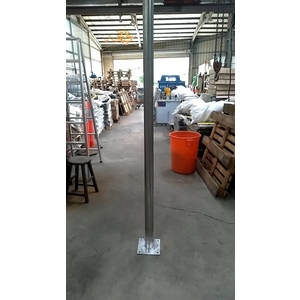 SH-PS60240T-4D 2吋*240cm鍍鋅管加焊底座(加4個三角鐵)-旭宏國際有限公司