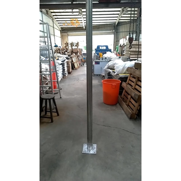 SH-PS60240T-4D 2吋*240cm鍍鋅管加焊底座(加4個三角鐵)