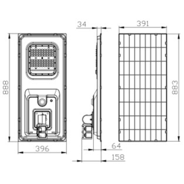 LED一體式太陽能路燈－MS路燈－4500流明-興台光科技有限公司