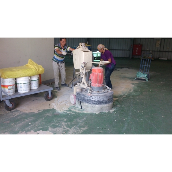 磨除老舊epoxy塗料地坪-美石樂有限公司