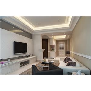 翔稜空間規劃-蘆洲蘇公館-客廳3D立體圖-翔稜室內裝修有限公司