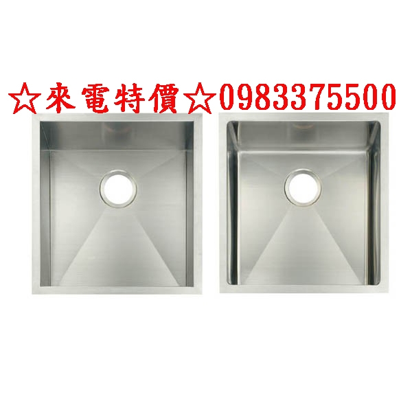 0983375500台灣LofnRindrKSSX-4830R圓角不锈鋼手工水槽小水槽SUS304防汗靜音483*508