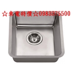 0983375500來電特價☆美國DAWN不銹鋼方形吧台小水槽BS121307 SUS304吸音防汗處理 338*378-優雅居家生活館