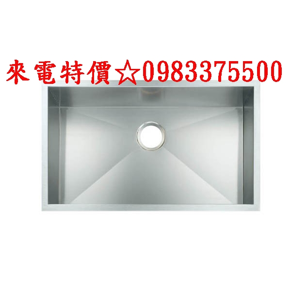 0983375500☆來電特價☆台灣Lofn Rindr KSSX-8100 直角方形不銹鋼水槽 SUS304 防汗靜音