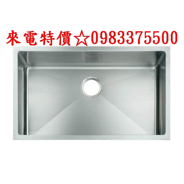 0983375500台灣Lofn Rindr KSSX-8100R 圓角方形不銹鋼水槽 SUS304 防汗靜音滴水盤另購