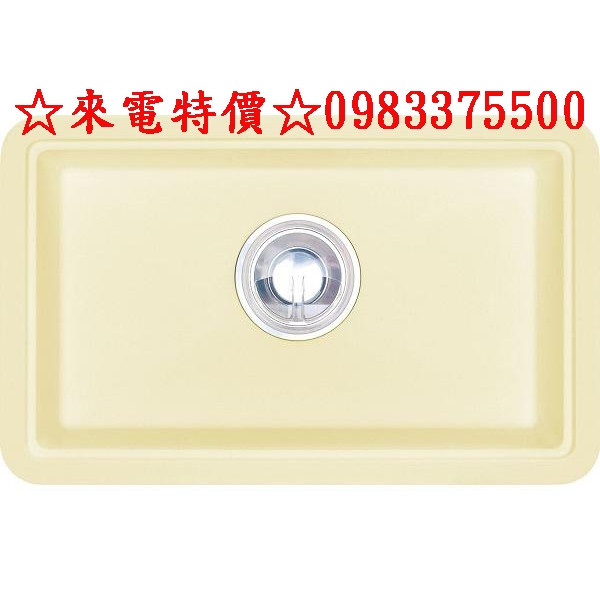 0983375500 HS-800 黃色壓克力人造石防蟑水槽可訂做顏色 不含重金屬 SGS多項檢驗合格證書790*500
