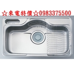0983375500☆來電特價☆ENZIK sink韓國不鏽鋼水槽 EDS-850 P2加厚1.0mm不鏽鋼水槽吸音處理-優雅居家生活館