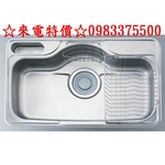 0983375500☆ENZIK sink韓國原裝進口EDS-850 P1不鏽鋼壓花水槽SUS304日式四層靜音防汗防刮-優雅居家生活館