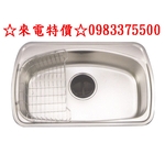 0983375500☆來電特價☆ENZIK sink韓國不鏽鋼水槽 DS-700 不鏽鋼單槽70CM-優雅居家生活館