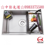 0983375500廚具水槽W-7547 2D歐式手工水槽(毛絲面)Sink水槽 白海豚專業水槽品牌防蟑防臭不鏽鋼大提龍-優雅居家生活館