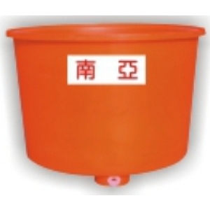 強化橘色塑膠桶(圓形)M-6000 萬能桶、普利桶、耐酸桶、水桶、布車桶、運輸桶、養殖、PE桶、普力桶、萬能桶、運輸桶-優雅居家生活館