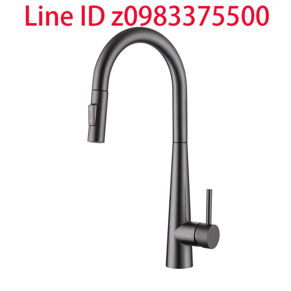 0983375500☆來電特價☆密斯特MIST不鏽鋼無鉛 T-5032GB不鏽鋼火箭兩用伸縮龍頭(槍灰色) 流線拉式花灑