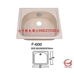 0983375500 歐化水槽系列-藝術水槽系統廚具流理台高硬度人造石水槽白色雙槽水槽 F-600 瀅州水槽 台中水槽-優雅居家生活館