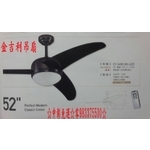 0983375500☆台製古典藝術吊扇52 貴族黑 3葉CF-34561BK-LED整組(附燈具)(附可調光RF遙控器)台中吊扇-優雅居家生活館