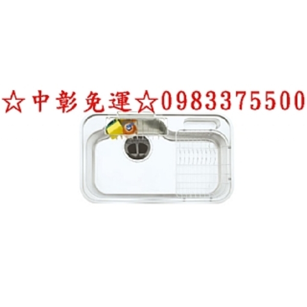 0983375500 大玖鼎水槽 韓國ST水槽 DS840L／R 海灣大單槽 840×515×200H ☆台中水槽、彰化