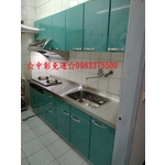 0983375500☆一字型廚具ST60cm水槽 ST台面 ST桶身 不銹鋼廚具上下配廚具239CM 台中廚具、彰化廚具-優雅居家生活館