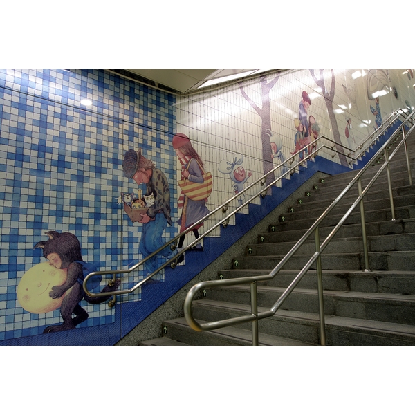 台北南港捷運站-高溫窯燒琺瑯板 台北南港捷運站-高溫窯燒琺瑯板