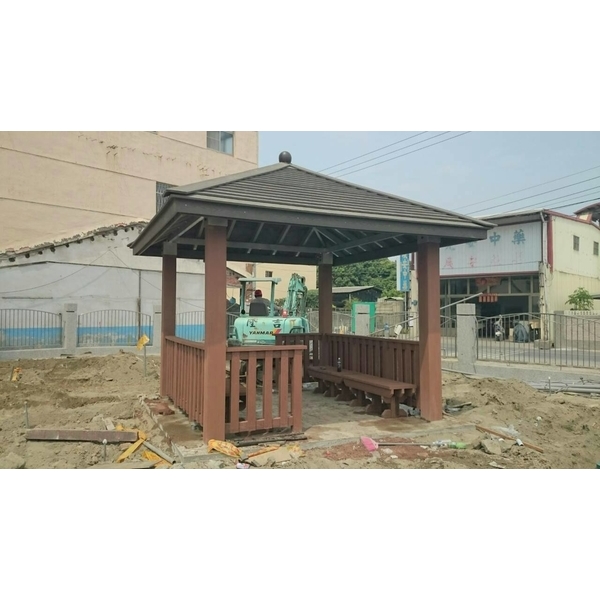 塑木涼亭-禾景建材有限公司