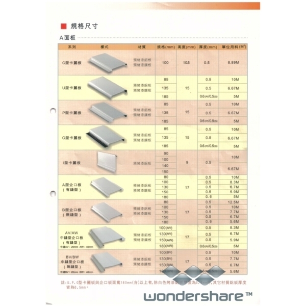 Opus金屬天花板規格