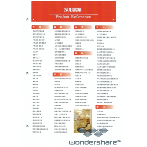 國浦產品採用實績