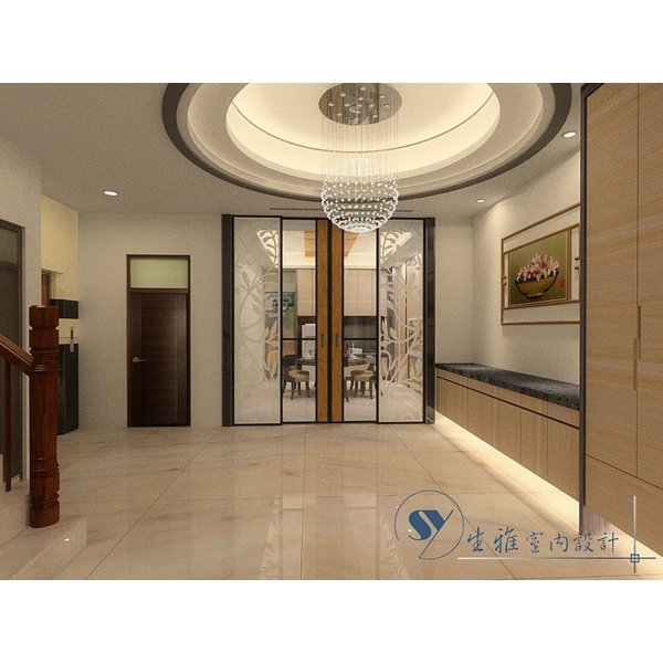 中庭天花板圓形造型-生雅室內裝修企業社