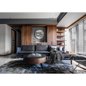 沈穩的木皮讓空間更具質感-帷圓室內裝修有限公司