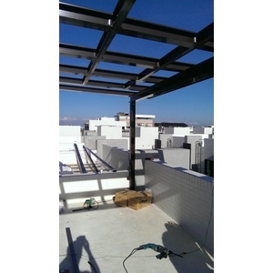 H型鋁鋼構採光罩-利源不銹鋼鋁門窗行