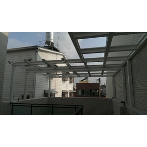 後陽台採光罩-利源不銹鋼鋁門窗行