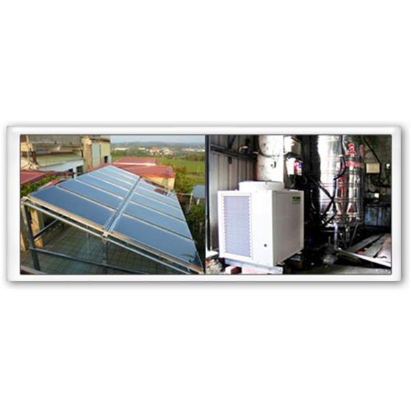 HDE50WD熱泵搭配12片太陽能集熱板 配2 HDE50WD熱泵搭配12片太陽能集熱板 配2