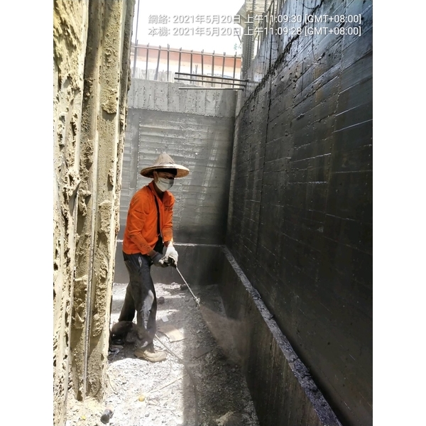 建案公寓基礎地下室回填面-防水工程