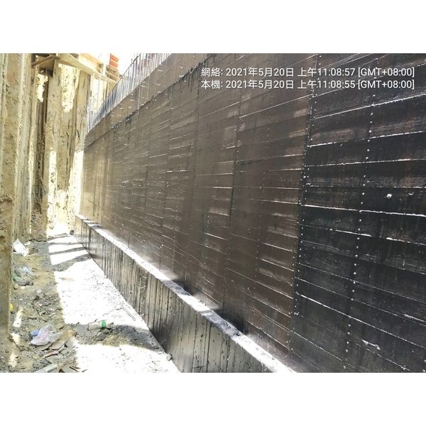 建案公寓基礎地下室回填面-防水工程 建案公寓基礎地下室回填面-防水工程